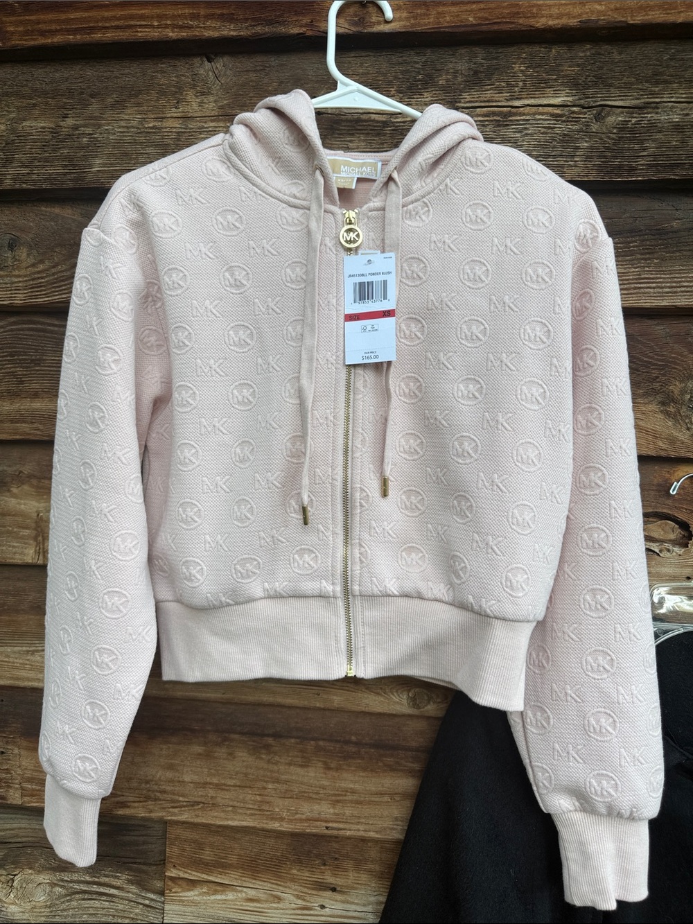 Michael Michael kors powder blush logo hoodie new